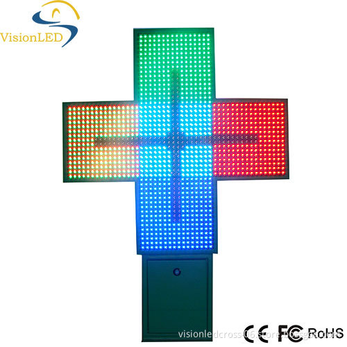 LED Pharmacy Cross Display(100*100cm) Bi-colour pharmacy cross for outdoor